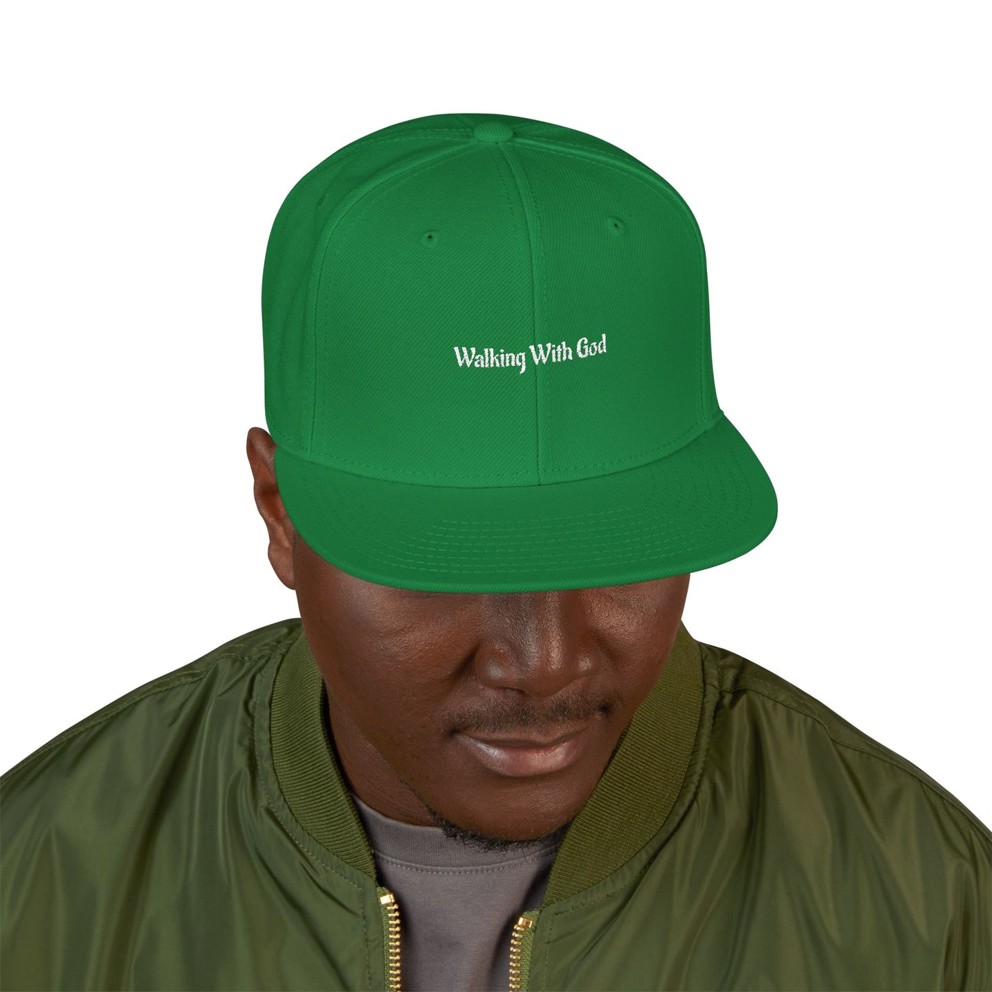 Snapback Flat-Bill Hat-WWG
