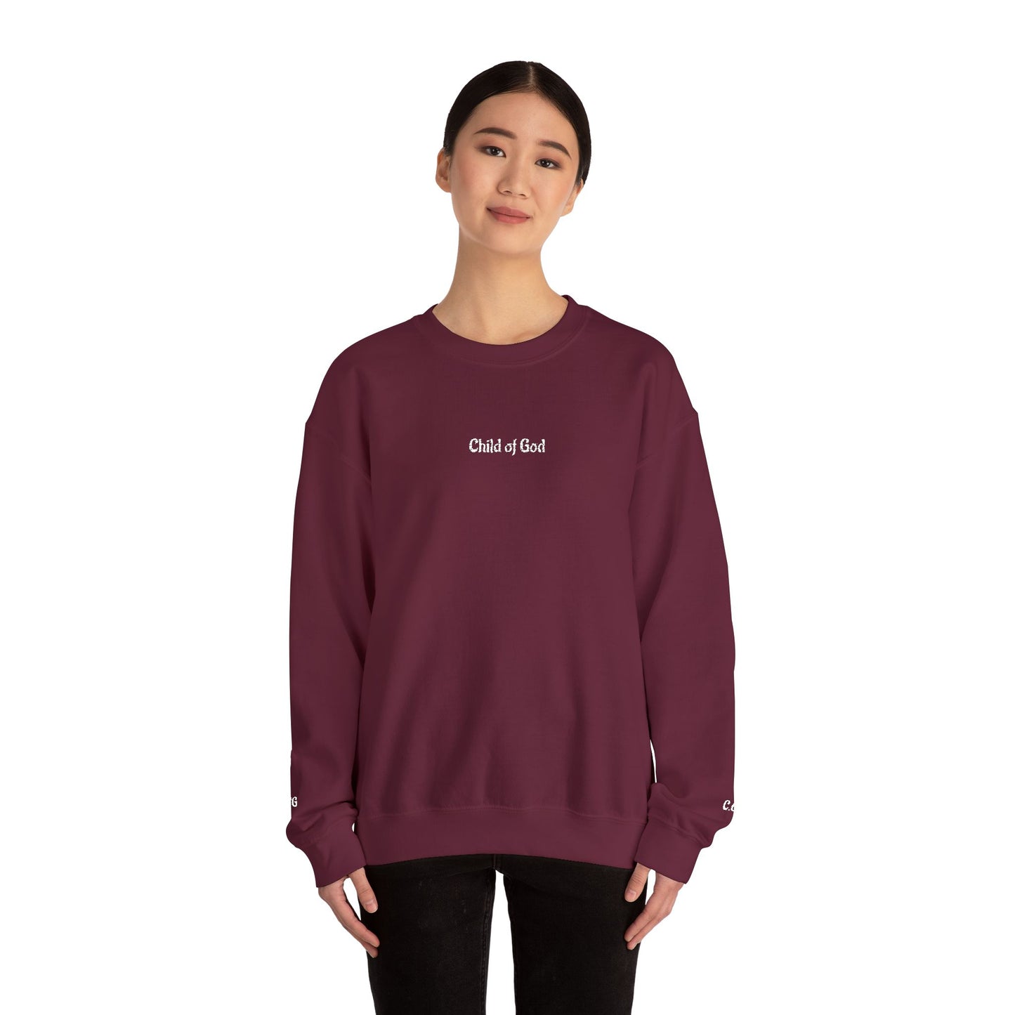 Faith-Inspired Embroidered Unisex Crewneck Sweatshirt- WWG