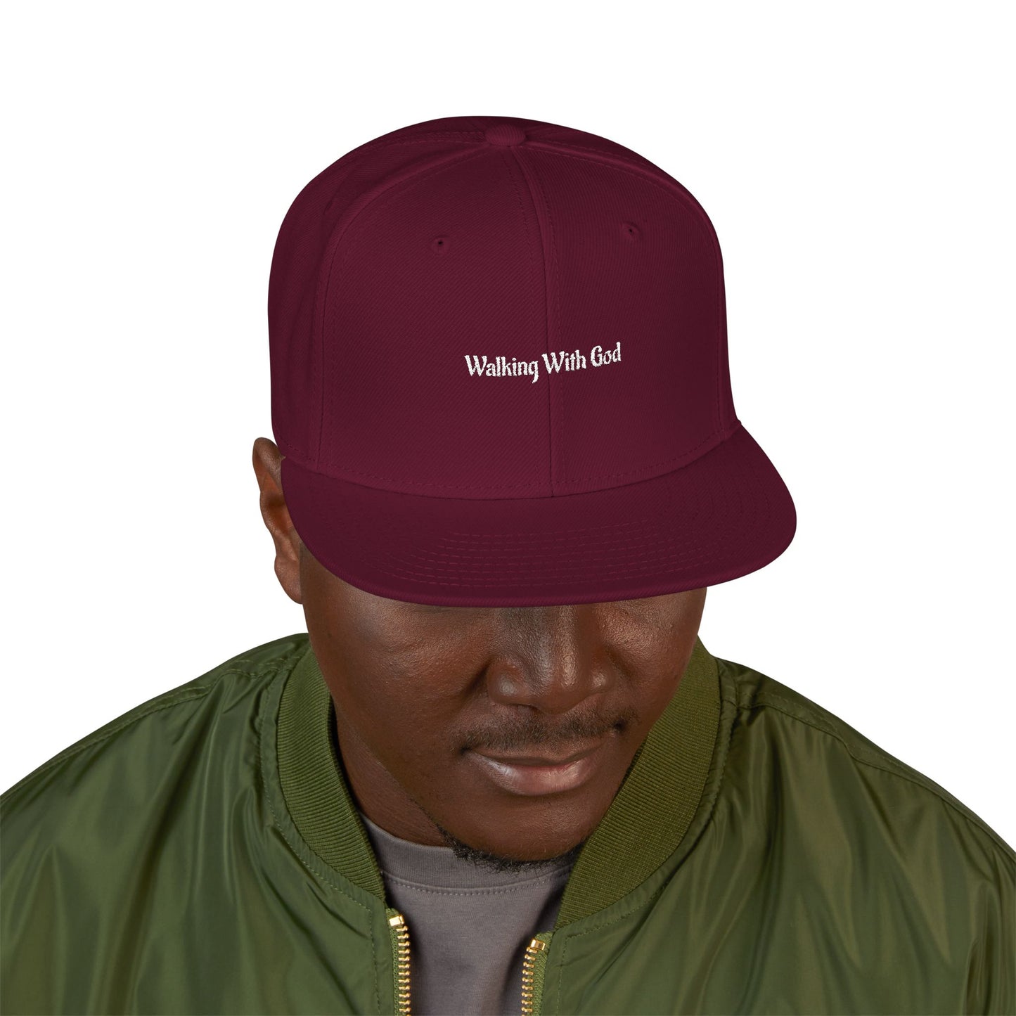 Snapback Flat-Bill Hat-WWG