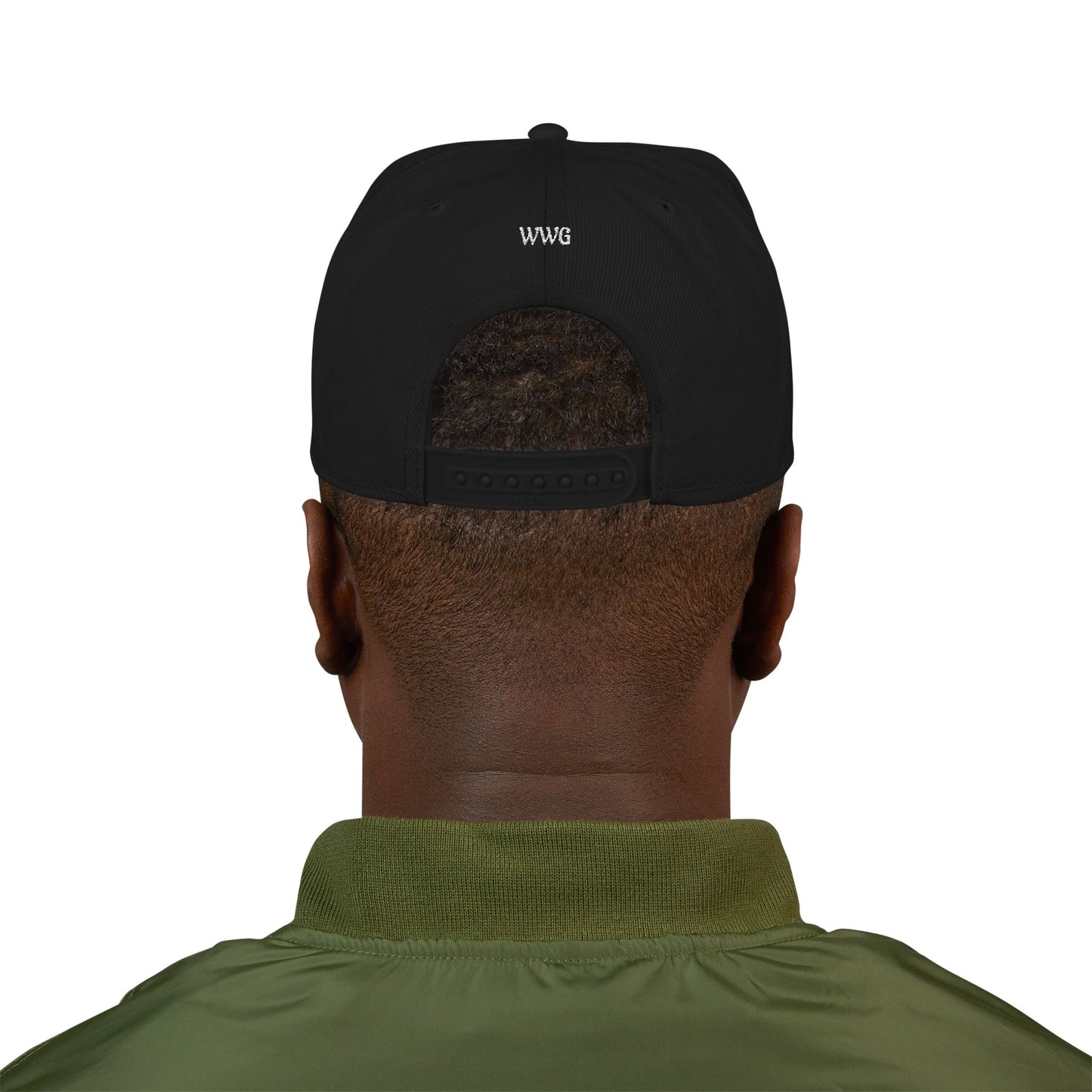 Snapback Flat-Bill Hat-WWG