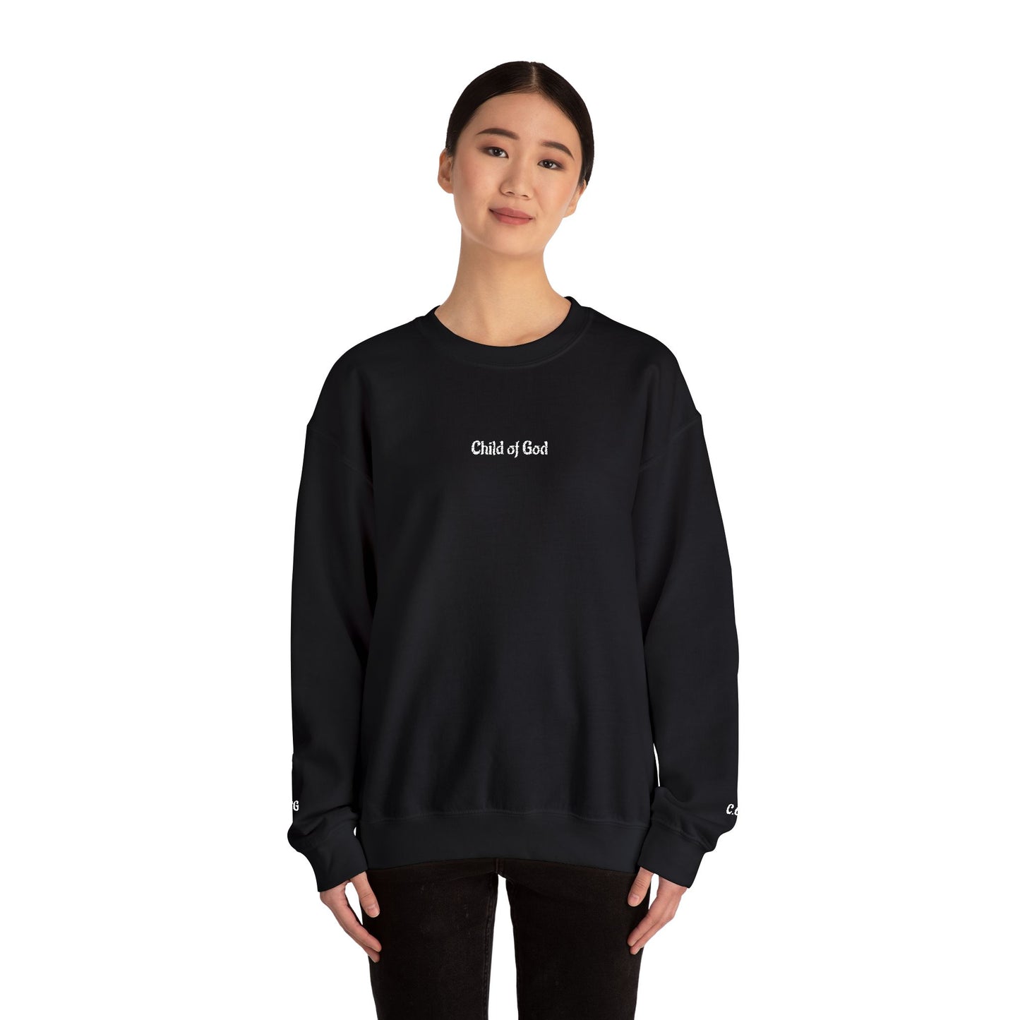 Faith-Inspired Embroidered Unisex Crewneck Sweatshirt- WWG