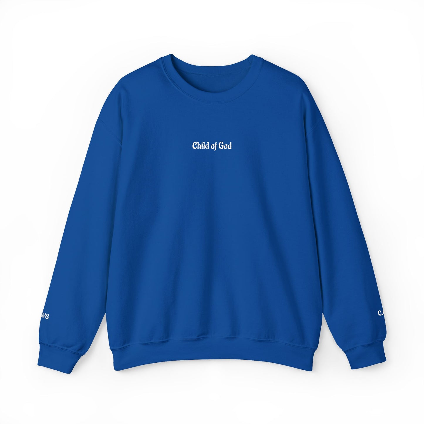 Faith-Inspired Embroidered Unisex Crewneck Sweatshirt- WWG