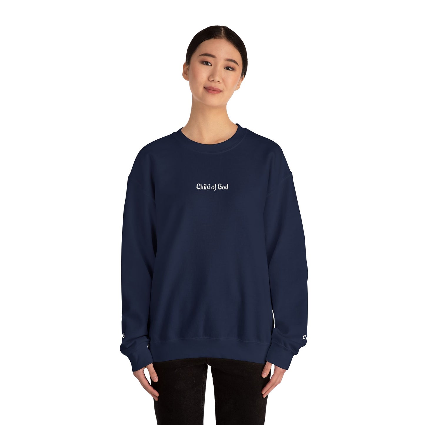 Faith-Inspired Embroidered Unisex Crewneck Sweatshirt- WWG