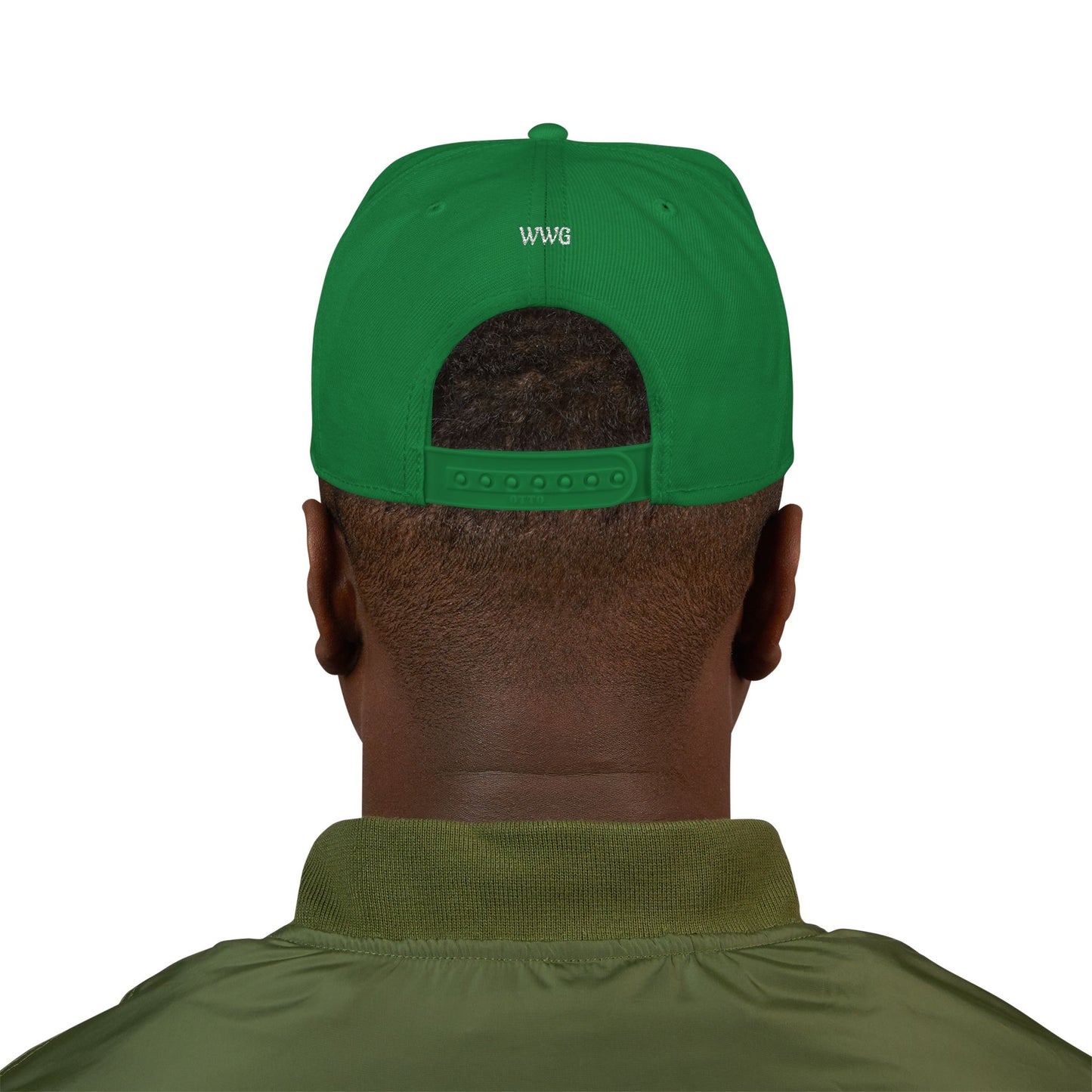 Snapback Flat-Bill Hat-WWG