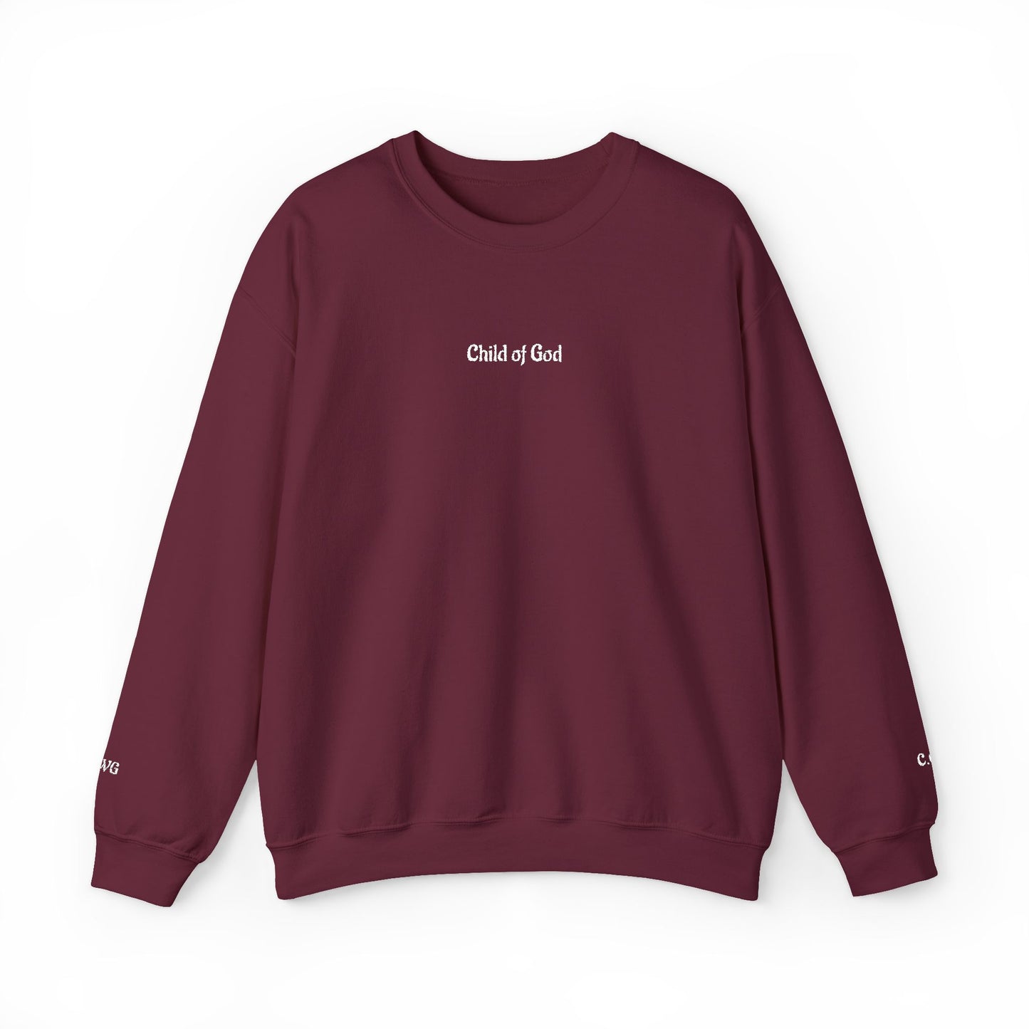 Faith-Inspired Embroidered Unisex Crewneck Sweatshirt- WWG