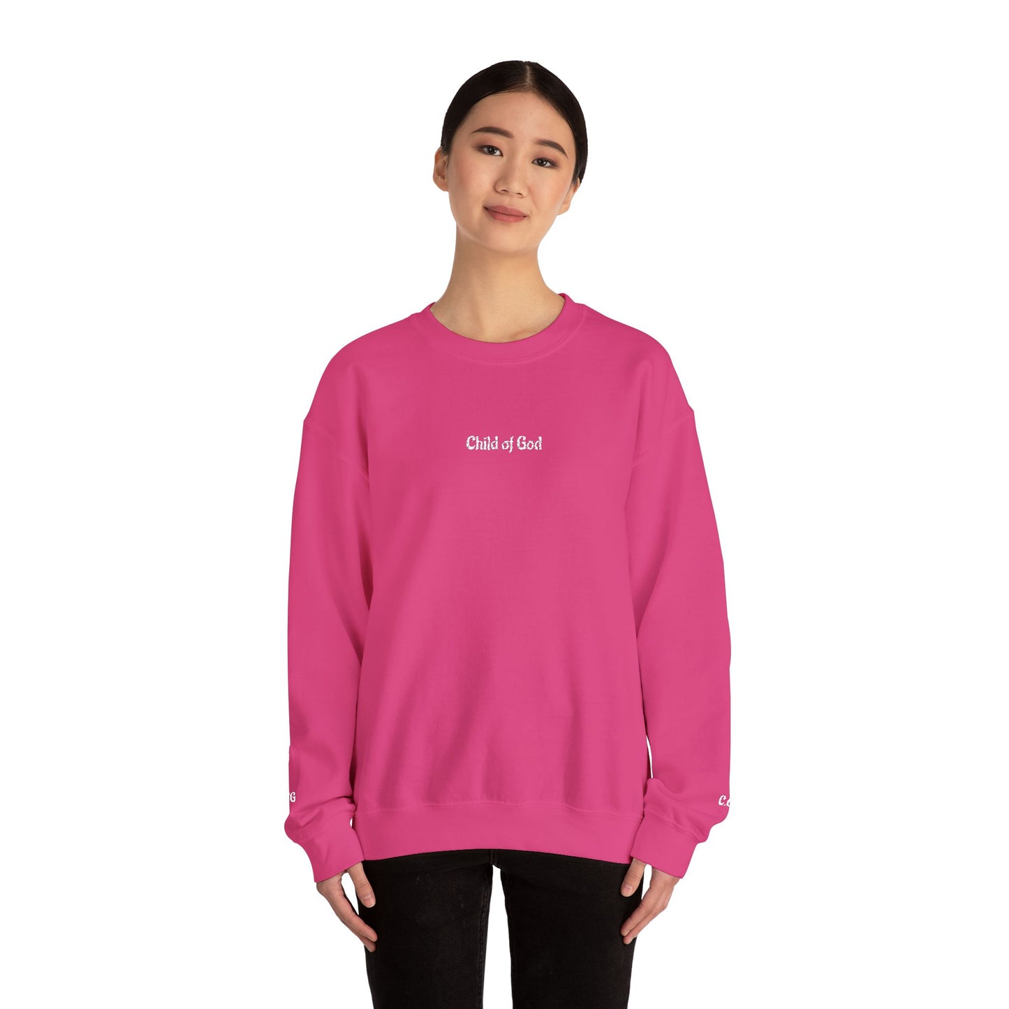 Faith-Inspired Embroidered Unisex Crewneck Sweatshirt- WWG