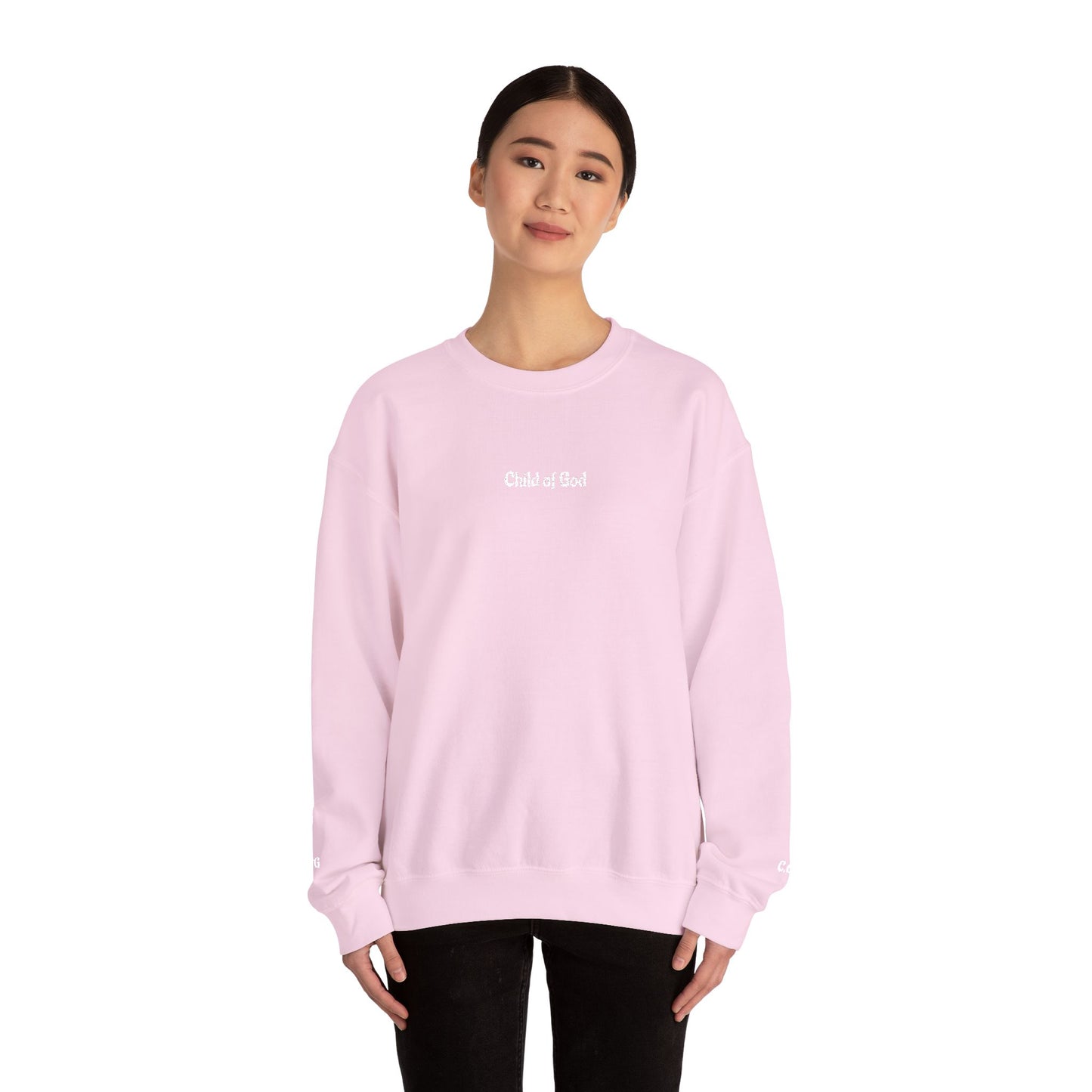 Faith-Inspired Embroidered Unisex Crewneck Sweatshirt- WWG