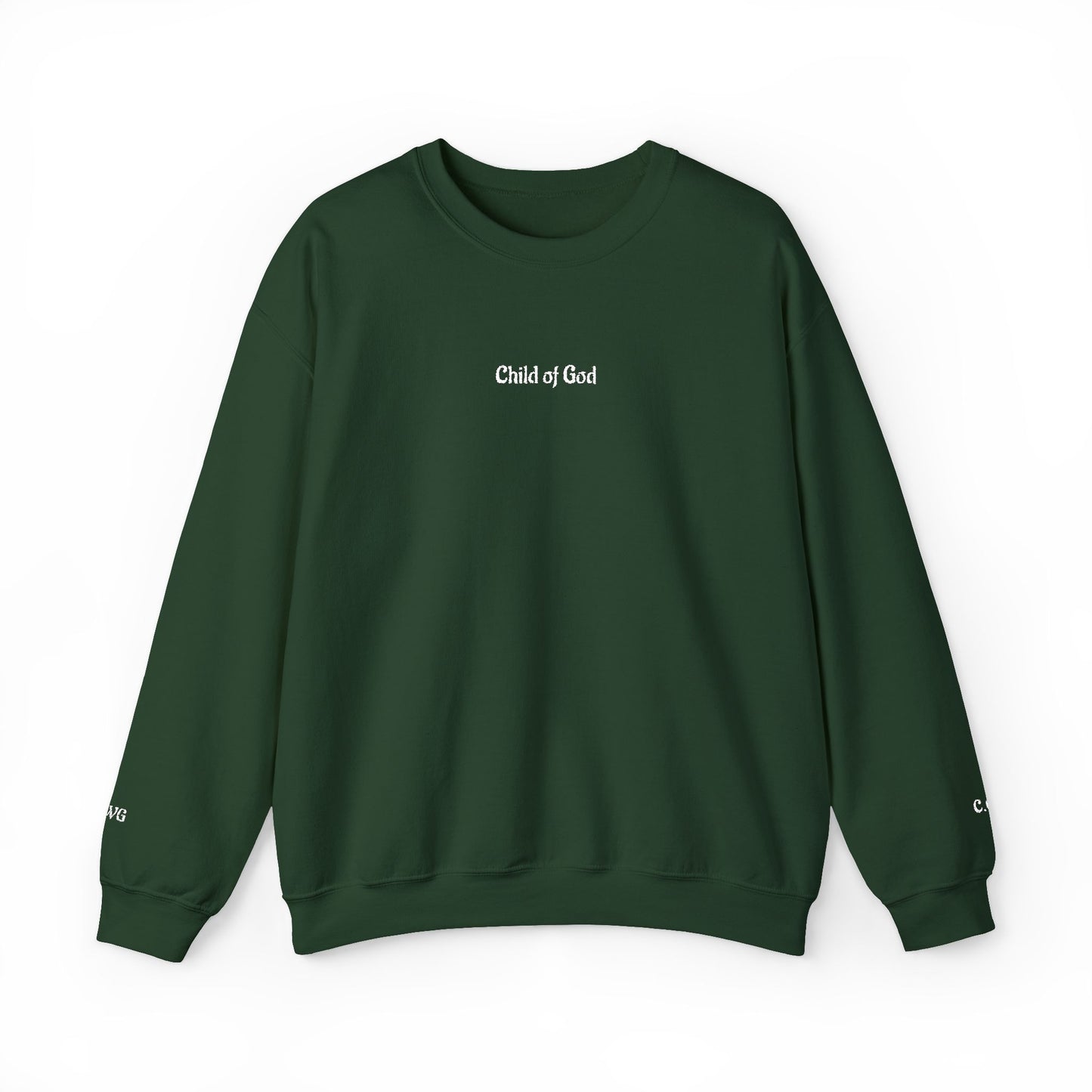 Faith-Inspired Embroidered Unisex Crewneck Sweatshirt- WWG
