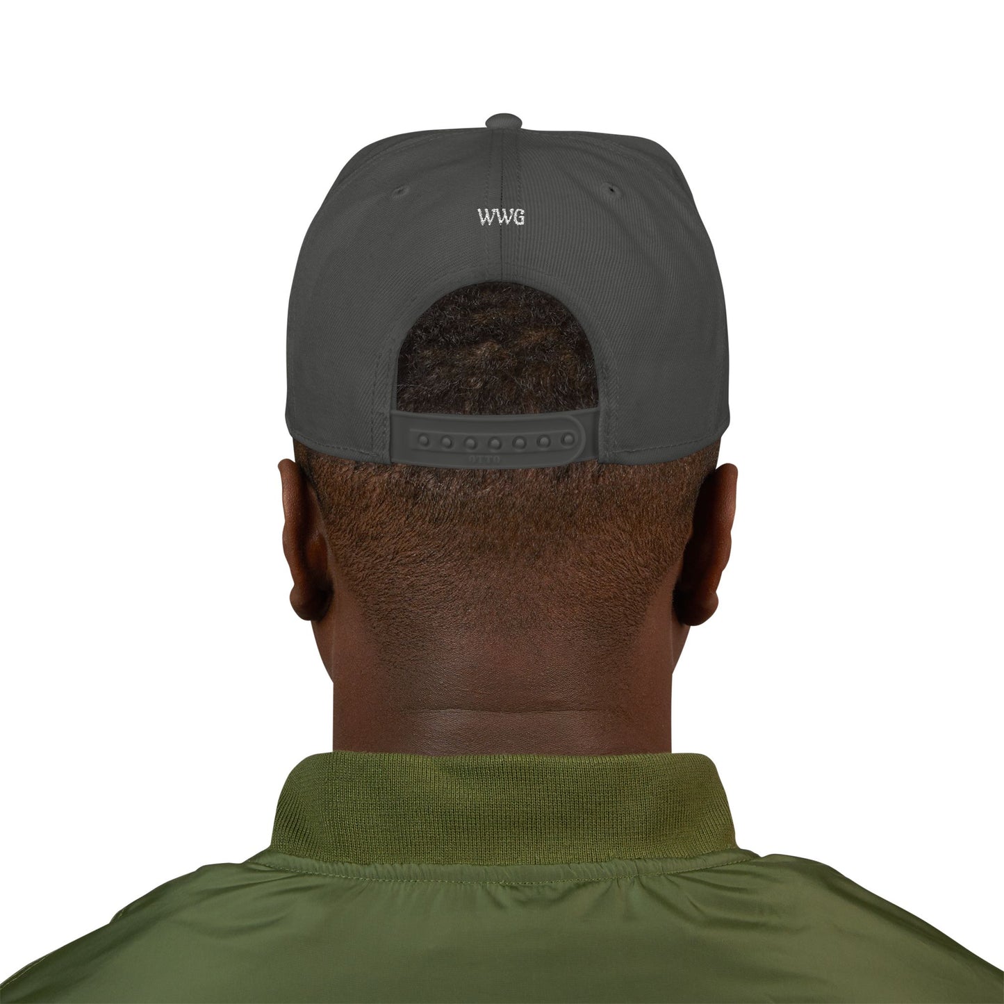 Snapback Flat-Bill Hat-WWG
