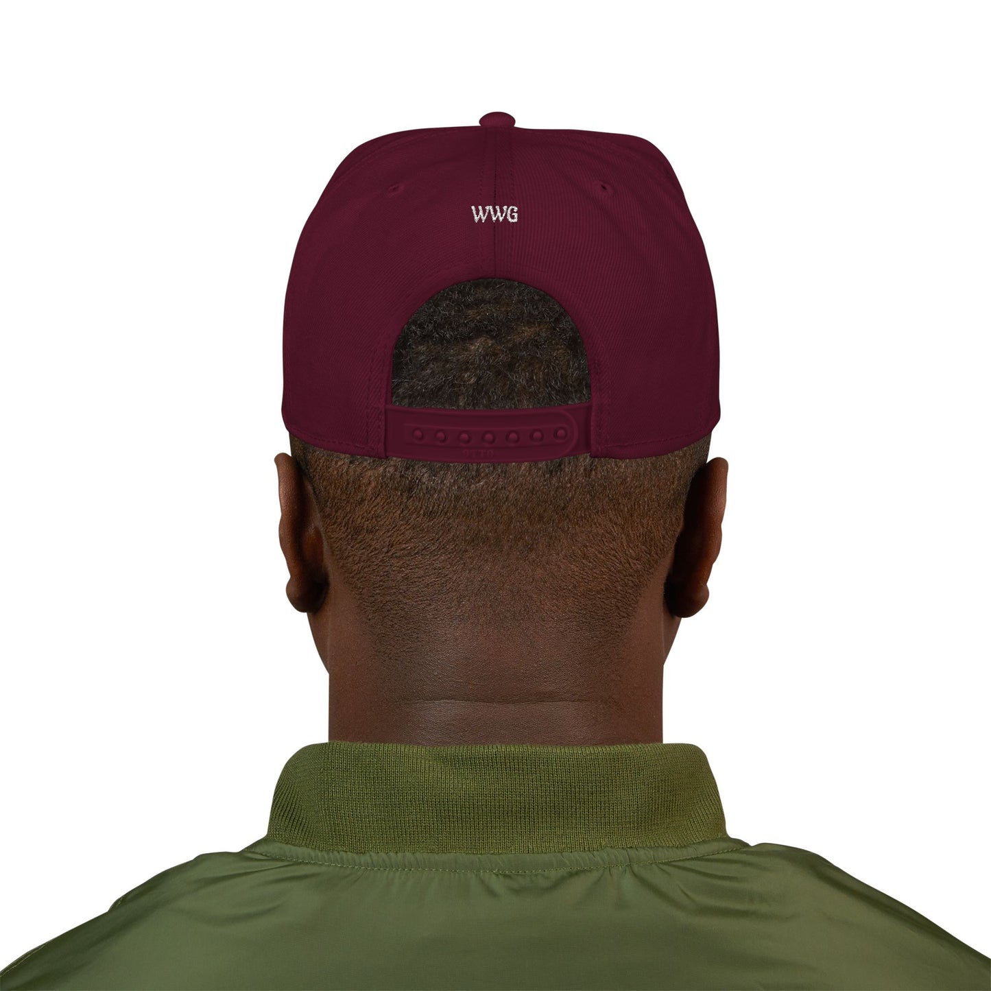 Snapback Flat-Bill Hat-WWG