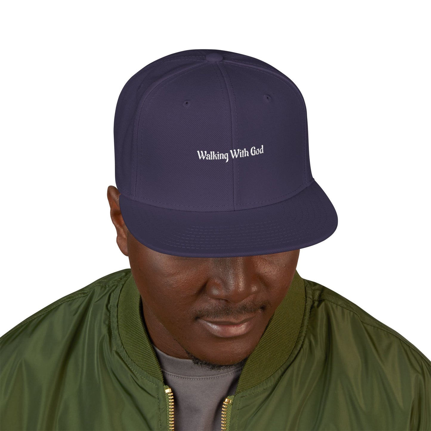 Snapback Flat-Bill Hat-WWG