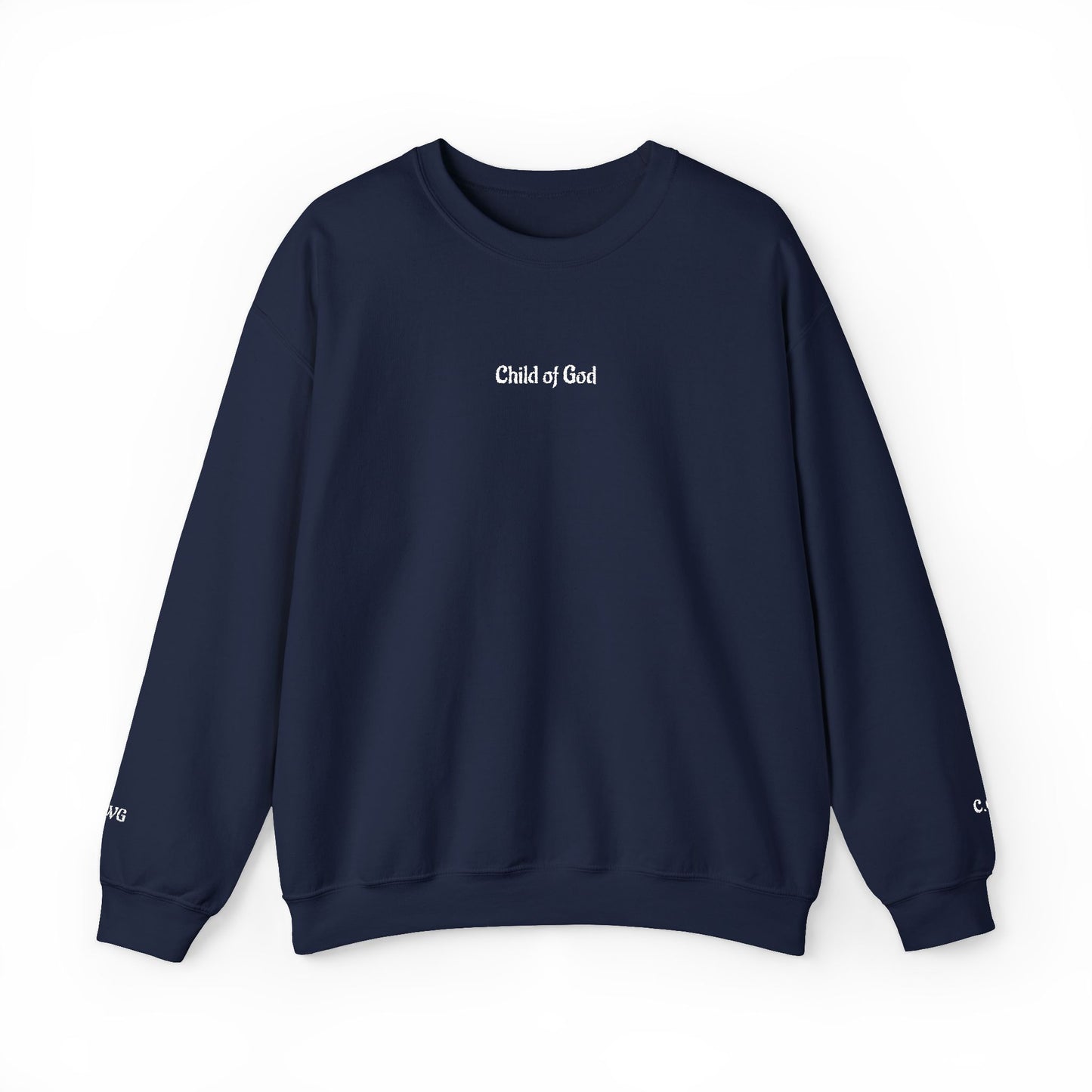 Faith-Inspired Embroidered Unisex Crewneck Sweatshirt- WWG