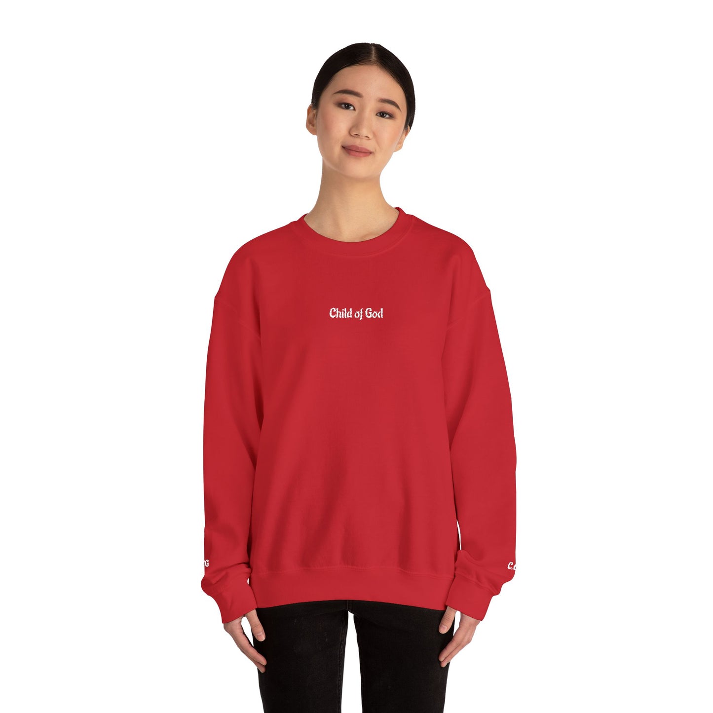 Faith-Inspired Embroidered Unisex Crewneck Sweatshirt- WWG