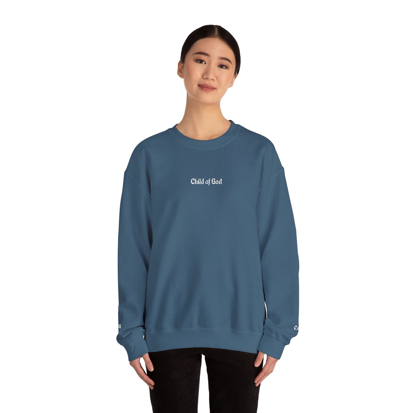 Faith-Inspired Embroidered Unisex Crewneck Sweatshirt- WWG