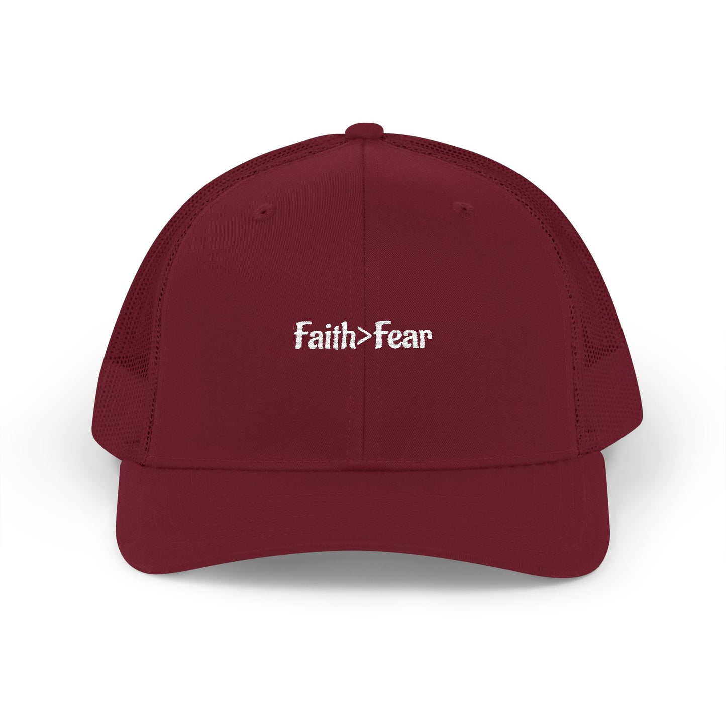Embroidered Faith Over Fear Snapback Cap-WWG
