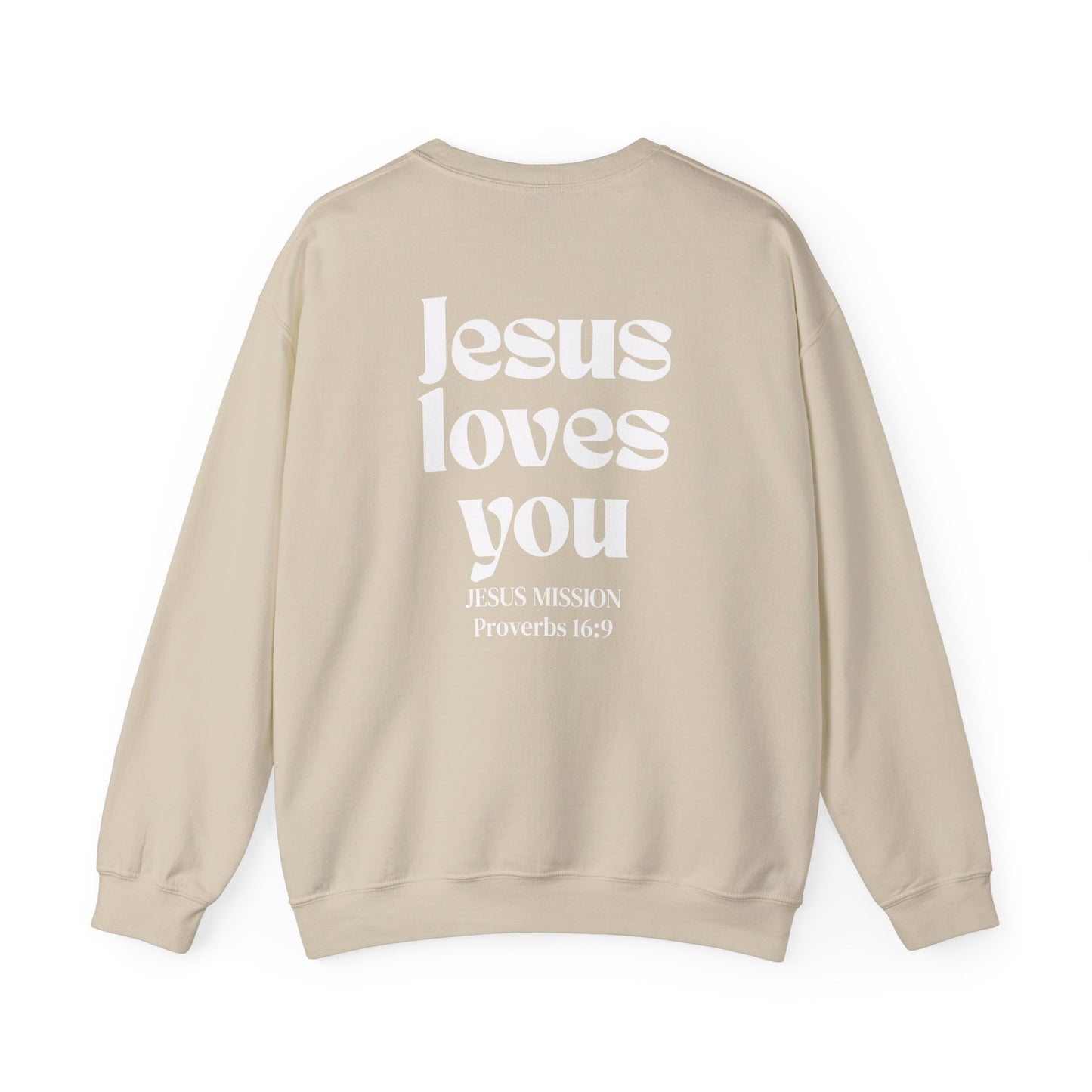 Unisex Heavy Crewneck Sweatshirt- WWG/JesusMission