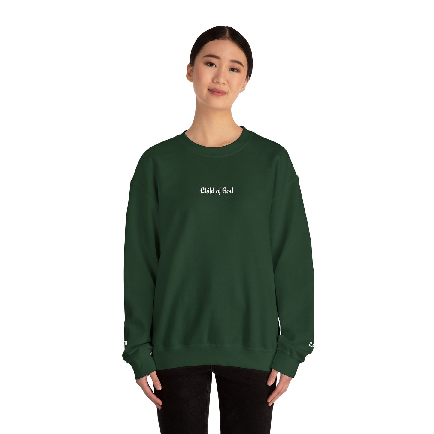 Faith-Inspired Embroidered Unisex Crewneck Sweatshirt- WWG