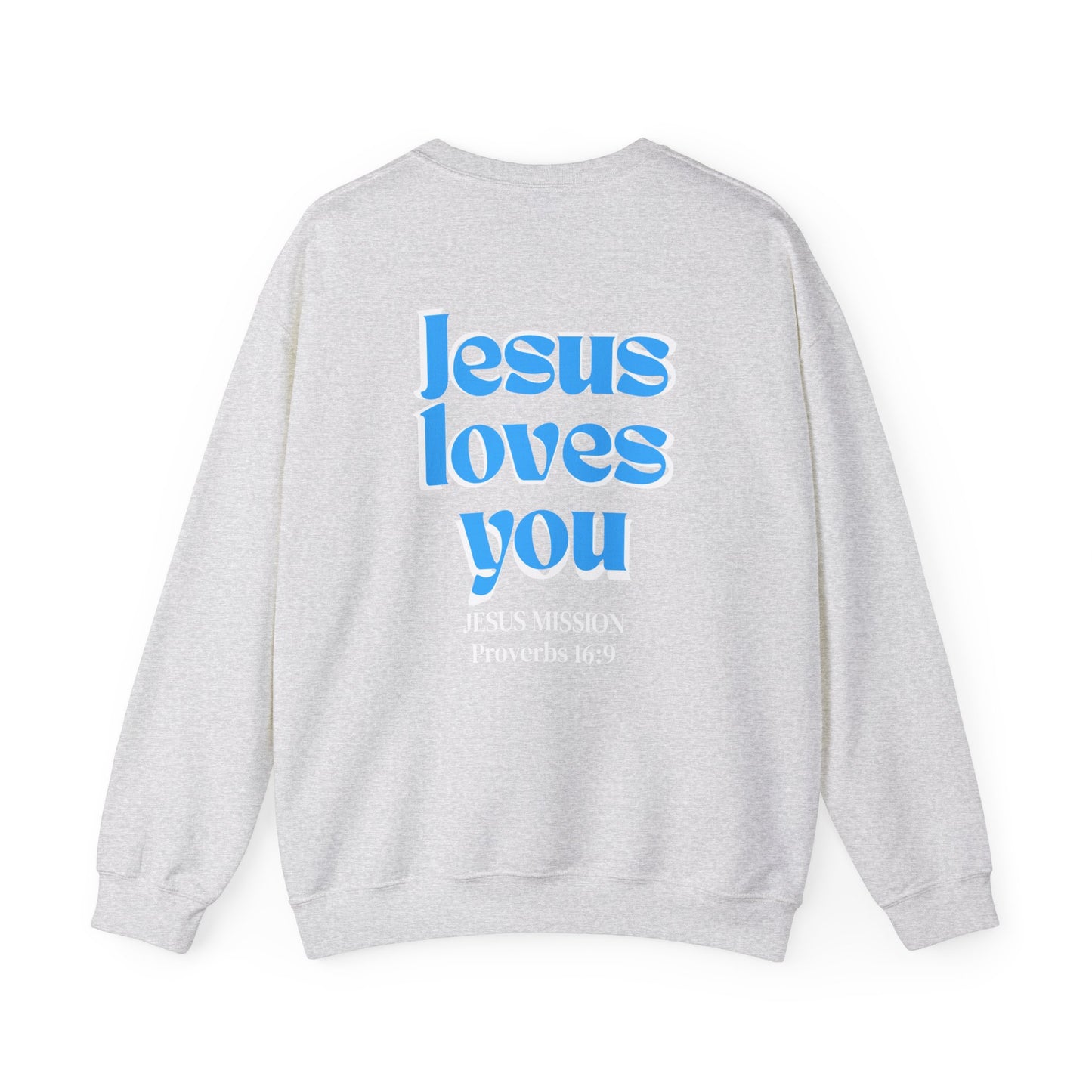Unisex Heavy Crewneck Sweatshirt- WWG/JesusMission