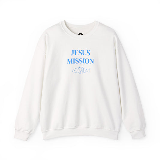 Unisex Heavy Crewneck Sweatshirt- WWG/JesusMission